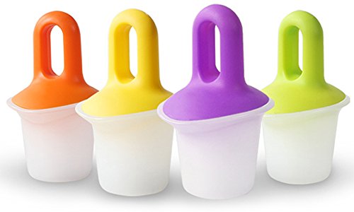 KOK Ice/Frozen Popsicle Mould Set, 4 Ice Pop Makers Cook Ice Pop Maker Sipper