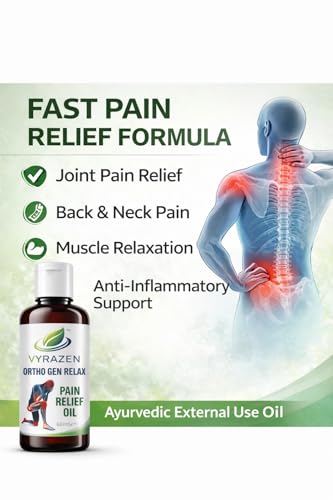 Image of Pain Relief Oil for Joint & Muscle Pain | Ayurvedic Knee & Back Pain Relief Oil | Fast Relief Body Massage Oil | Non-Sticky Herbal Oil | 60ml