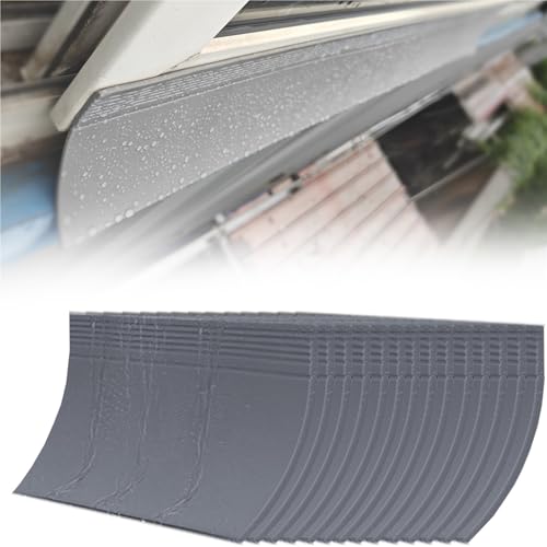 Deflector de lluvia de goma tipo barra de protección contra la intemperie autoadhesiva 2
