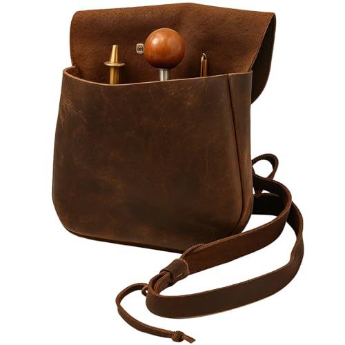 Muzzle-Loaders™ Leather Possibles Bag - Leather Muzzleloaders Shooting Bag - MZ1202
