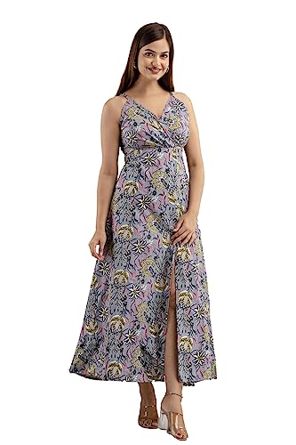 Image of DMP FASHION Women's Cottion Printed Classic Trendy Fashion Dress