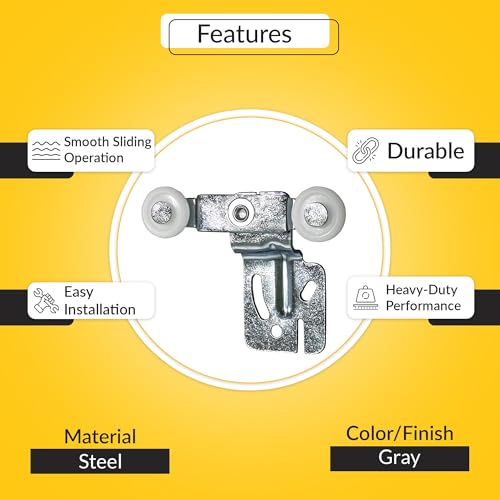 Colgador para puerta de clóset deslizante offset de 2 ruedas 1/4" - modelo 3-113 miniatura 3