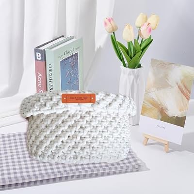FREEBLOSS Macrame Storage Basket Kit Boho Decor Baskets Storage Bins Macrame Kit for Beginners with Instructions Decorative Storage Basket for Organizing