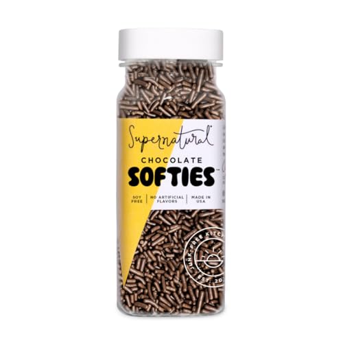 Chocolate Softies Fair Trade Sprinkles, Vegan Cocoa Dessert Topper, 3 OZ