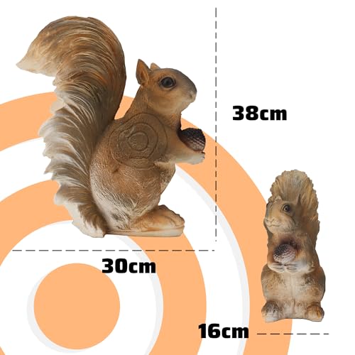 Archery 3D Animal Target Squirrel with Ground Stakes, Protable Size Shooting Target for Outdoor Bow Hunting Training