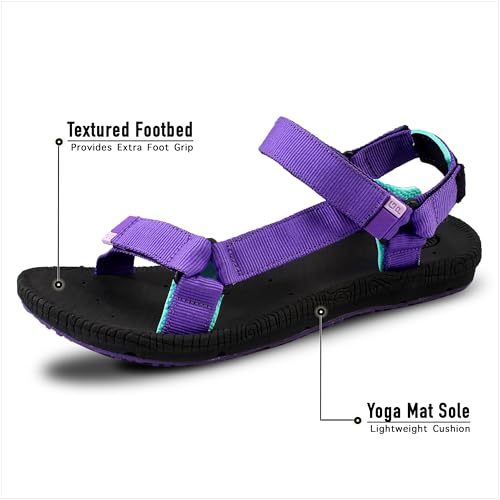 Image of Gold Pigeon Shoes SIMPLUS Lightweight Yoga Mat Cushion Sole. Womens Sandals with Back Strap for Travel, Hiking & Sport. Comfortable Water Sandals for Women.