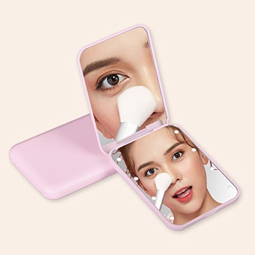 Pocket Mirror with LED Light, 1X/3X Magnification LED Compact Travel Makeup Mirror - Image 3
