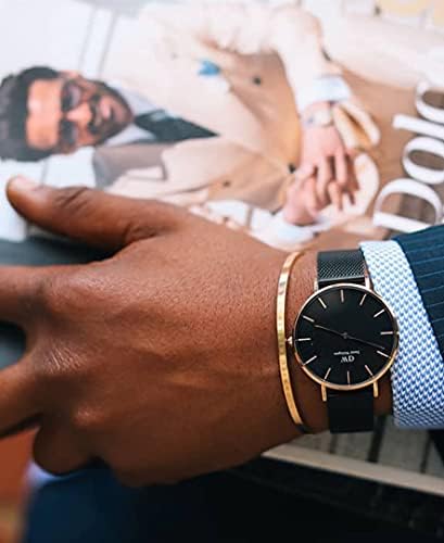 daniel wellington black mesh strap