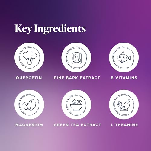 Image of LifeVantage AXIO Regular Energy Drink Powder, Nootropic Supplement, Focus & Mood Support, with L-theanine, Green Tea, B Vitamins, DMAE, Quercetin & Pine Bark, Purple Grape, 30 Packets