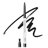 HECI BEAUTY Sharpenable Gel Eyeliner Pencil, Multi-Use Longwear Eyeliner Pencil, Ultra-Smooth Tip Eye Makeup with Up to 24HR Wear, Waterproof & Smudge-Proof -Black