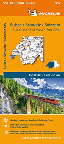 Michelin Schweiz Süd-West: Straßen- und Tourismuskarte 1:200.000 image 5