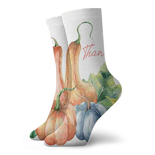 Thanksgiving Pattern Socks Unisex Adult Casual Crew Socks Art Printing Crew Socks Sporty,Short Socks