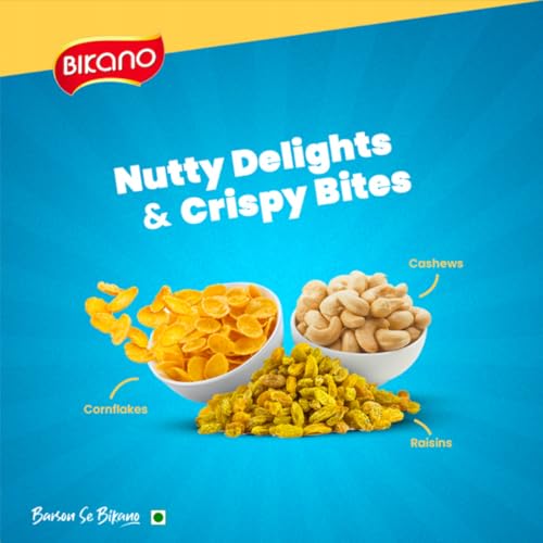 Image of Bikano Cornflake Mixture | Crispy & Crunchy Snacks | Cornflakes Namkeen 400g (Pack of 2)