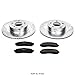 Power Stop K1923 Front Z23 Carbon Fiber Brake Pads with Drilled & Slotted Brake Rotors Kit For Ford Explorer Sport, Ford Explorer Sport Trac, Ford Ranger, Mazda B3, Mazda B4000 [Model Specific]
