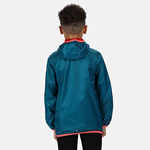 Chaqueta Regatta Lever II impermeable contra la lluvia infantil con forro transpirable anti sudor 4