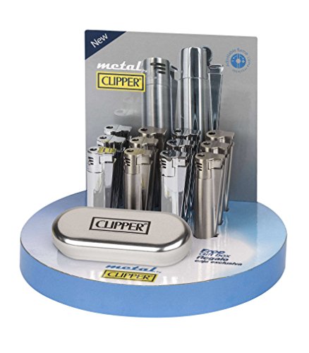 Clipper Feuerzeug No. 40 aus Metall mit Geschenkbox