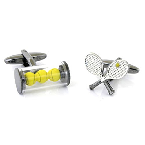 Tennis Racket and Ball Cufflinks