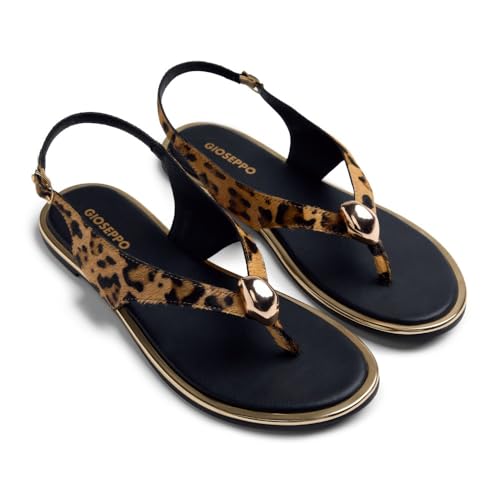 Sandales Gioseppo Mumias sangle en T pour femme en cuir élégant