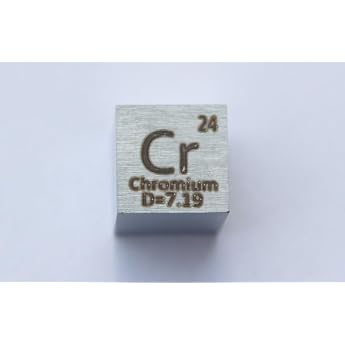 Chrome Cr Metal Cube Dimensions 10 x 10 x 10 mm Polished 99.7% Purity Cube