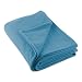 J & M Home Fashions Fleece Blanket, 60-Inch by 96-Inch, Copen Blue