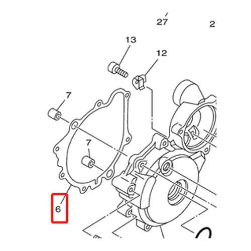 Junta protectora de cárter de motor para moto TT250R 2