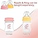 Nenesupply Storage Bottles Collection for Spectra S1 S2 Motif Luna Breast Pumps 6 pc 4.7oz 140ml with Collar and Sealing Disc. Breastmilk Storage Replace Spectra Bottles for Pumping Wide-Mouth