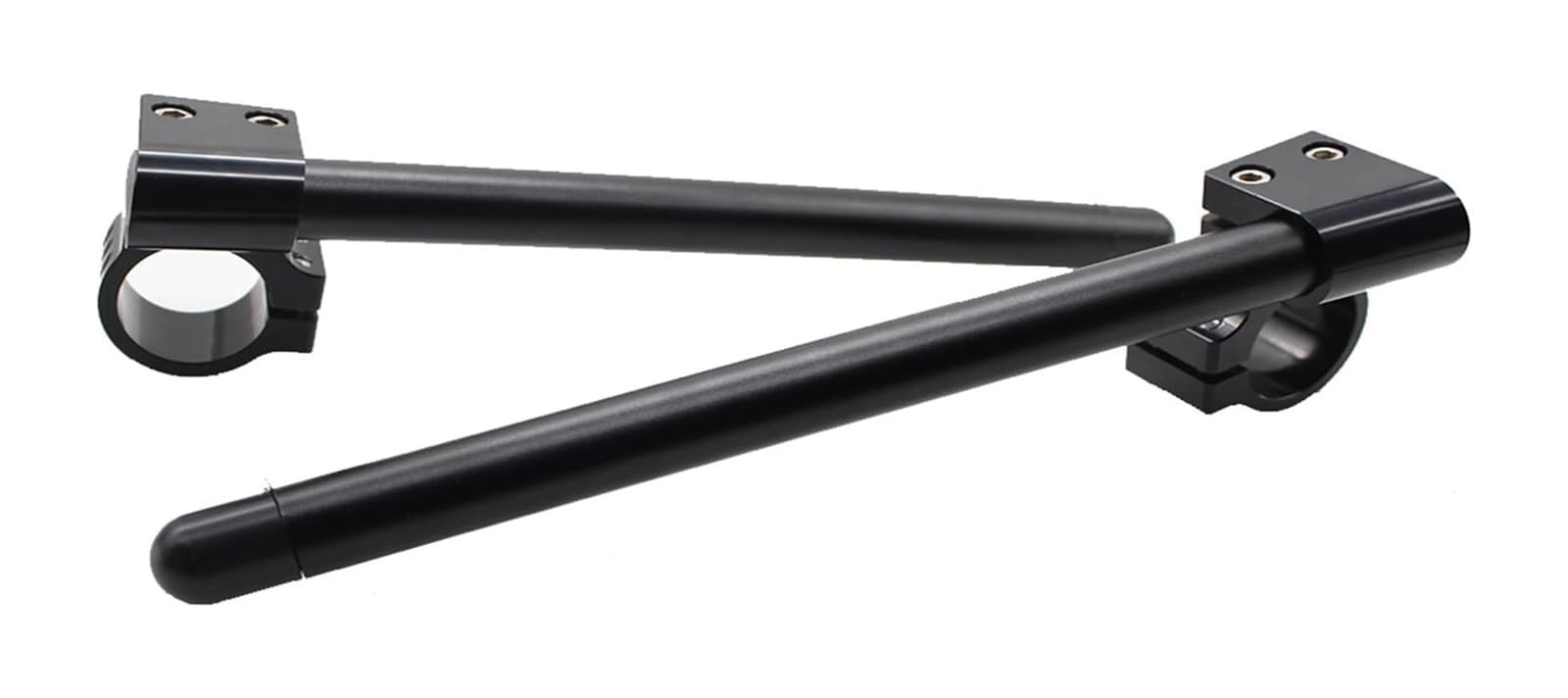 Alzas Manillar Motocicleta Manillar Elevador De Motocicleta Clip-Ons Barras De Manillar De Horquilla Clip Ons Manillar De Motocicleta Universal CNC De Aluminio(Riser Black 41mm)