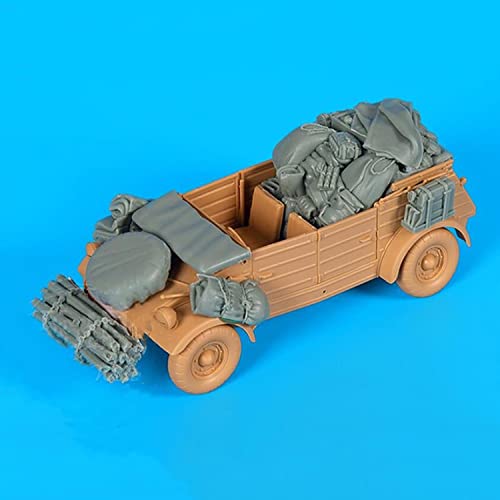 Kit modelo escena resina escala 1:35 sin carro miniatura 3