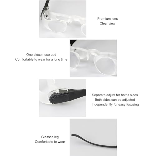 Binoculares manos libres 4X con lentes polarizados miniatura 3