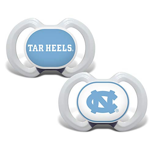Image of Baby Fanatic Pacifier 2-Pack - NCAA UNC Tar Heels - Officially Licensed League Gear