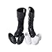 Produktbild BOVER BEAUTY 3Pairs Puppen Miniatur-Schuhe Nette Mini Doll Prince Schuhe Puppe Spielzeug Zubehör Haus dekorieren (Schwarzweiss)