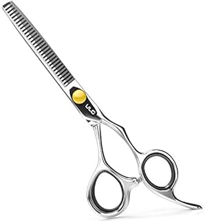Professional Hair Thinning Scissors 6.5 Inches ULG Blending Teeth Shears Texturizing Haircut Scissors Japanese Stainless Steel with Adjustable Tension Screw for Salon Barber Hairdresser