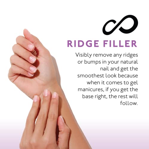 eternal ridge filler base coat nail polish 135 ml clear nail primer treatment - ridge filling base coat strengthener for nail strength amp repair of hard thin dry amp ridged fingernails - 1 unit