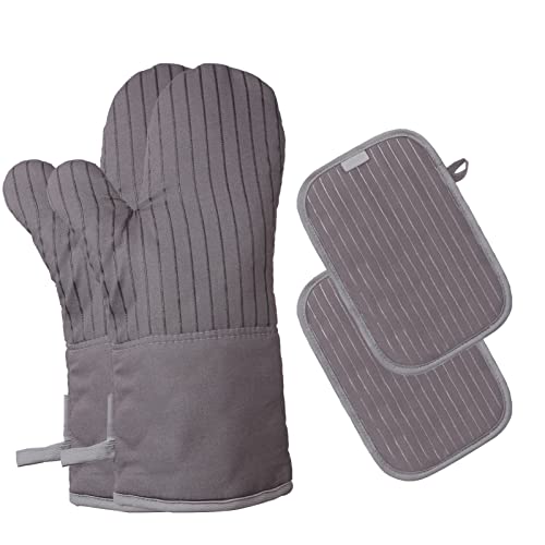 HUIOP Luvas de forno de silicone resistentes ao calor antiderrapantes para churrasco Luvas de forno