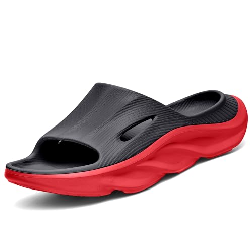 VIYEAR Womens Mens Recovery Slides with Comfortable Plantar Fasciitis Arch Support,Unisex Orthotic Walking Thick Cushion Sport Sandals Reduces Stress on Feet