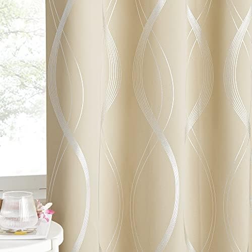 NICETOWN Room Darkening Curtains for Bedroom, Noise Reducing Ther...