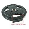 Valor Fitness OP Olympic Weight Plates Coated Rubber Weights w/Weight Plate Set, Barbell Weights w/Grips for Home Gym