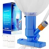 2026 Upgraded Pool Vacuum Cleaner for Above Ground Pool, 52' Telescopic Pole Jet...