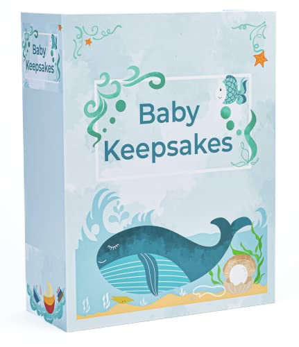 Image of Large Baby Keepsake Box - Gift Idea for Baby Shower, Newborn, & New Mom – Premium Baby Milestone Box – Baby Memories & Special Moments