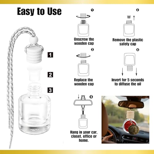 Mahogany Teakwood Luxury Car Air Freshener - Rich Scent Inspired by Classic Teakwood, Long-Lasting 100% Essential Oils, Made in USA - Includes Bronze Alexander Coin Charm by House Of Olympus