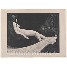 Historic Pictoric Art Print Henry Weston Keen - Odalisque Vintage Wall Decor 32in x 24in