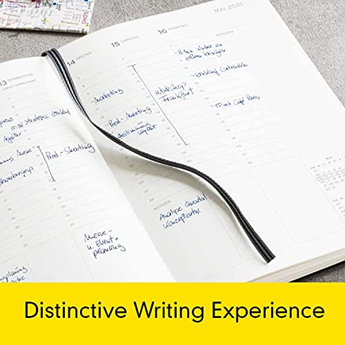 Image of LEUCHTTURM1917 Ball Point Pen Drehgriffel No.1 Lemon Yellow | Royal Blue Ink, Drehgriffel No. 1, Twist Mechanism, Premium Journal Pen, Gift for Writers, Office