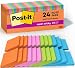 Post-it Super Sticky Notes, Rio de Janeiro Colors, Large Pack, Recyclable, 3 in. x 3 in, 24 Pads/Pack, 70 Sheets/Pad (654-24SSAU-CP)