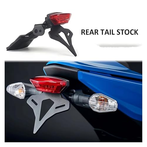 Support plaque immatriculation Suzuki GSX8S queue courte en alu épuré - 3