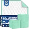 AOZITA 50-Pack Disposable Underpads 30" x 36" Incontinence Chux Pads Ultra Absorbency Protective Bed Pads, Heavy Duty Leakproof Absorbent Bed & Pee Pads for Adult, Senior, Kids and Pet