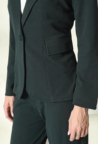 Image of Women's Cotton Blend Printed Blazer Pant and Camisole Set | 3-Piece Formal & Casual Office Wear Suit | Stylish Western Outfit for Business, Party & Daily Use