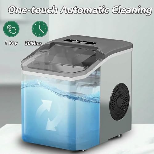 Fabricadora de hielo portátil de encimera, 26 lbs/24h miniatura 5