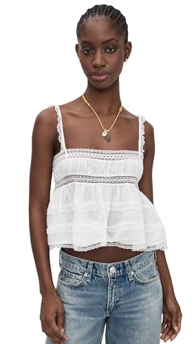 Free People Women's Darling Dreams Camisole, Clean Ivory, S