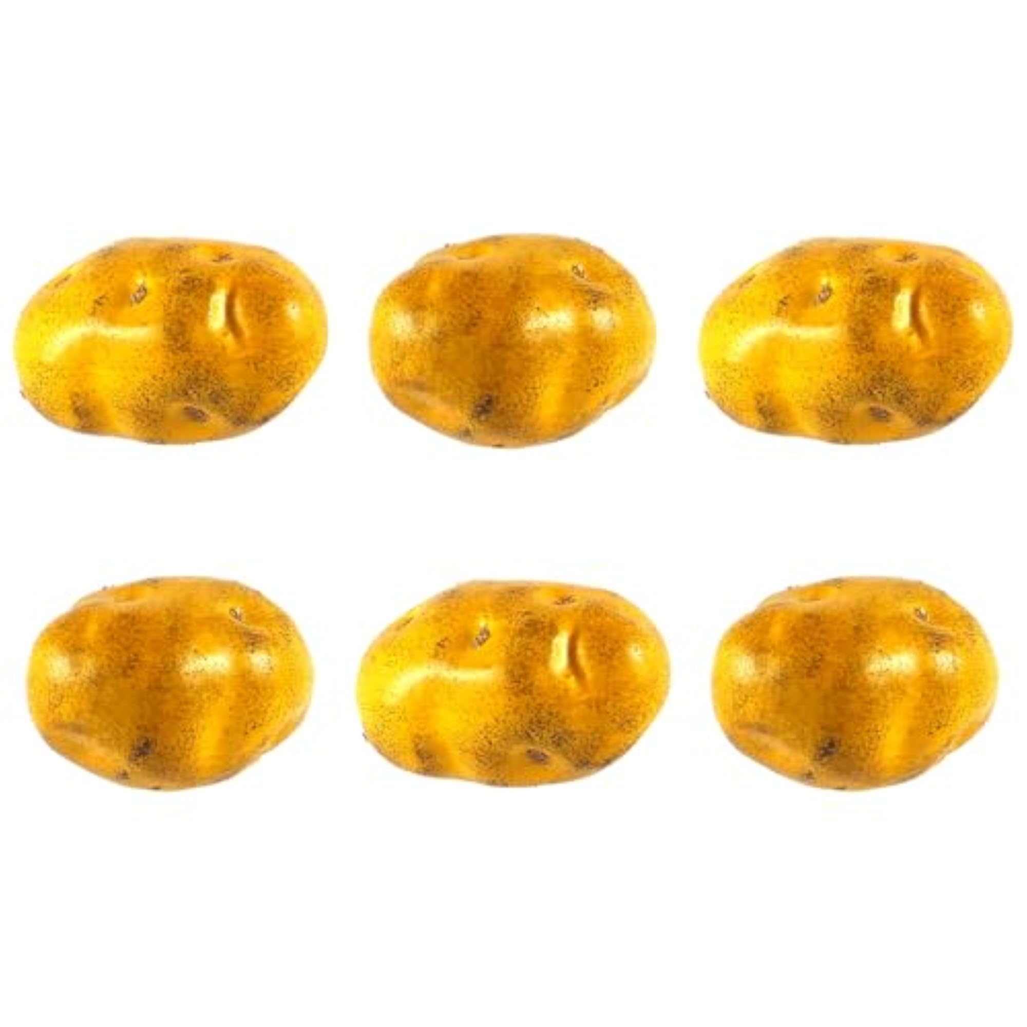 Artificial Potato Pack of 6, Fake Vegetables