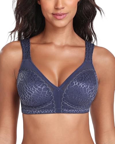 Image of Lemorosy Women's Plus Size Full Coverage Non Padded Wireless Minimizer Bra -Comfort and Double Support